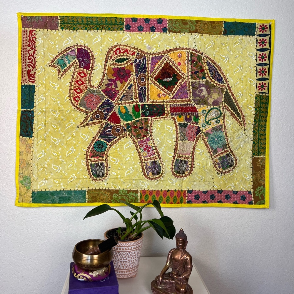 Handmade Patchwork Indian Tapestry